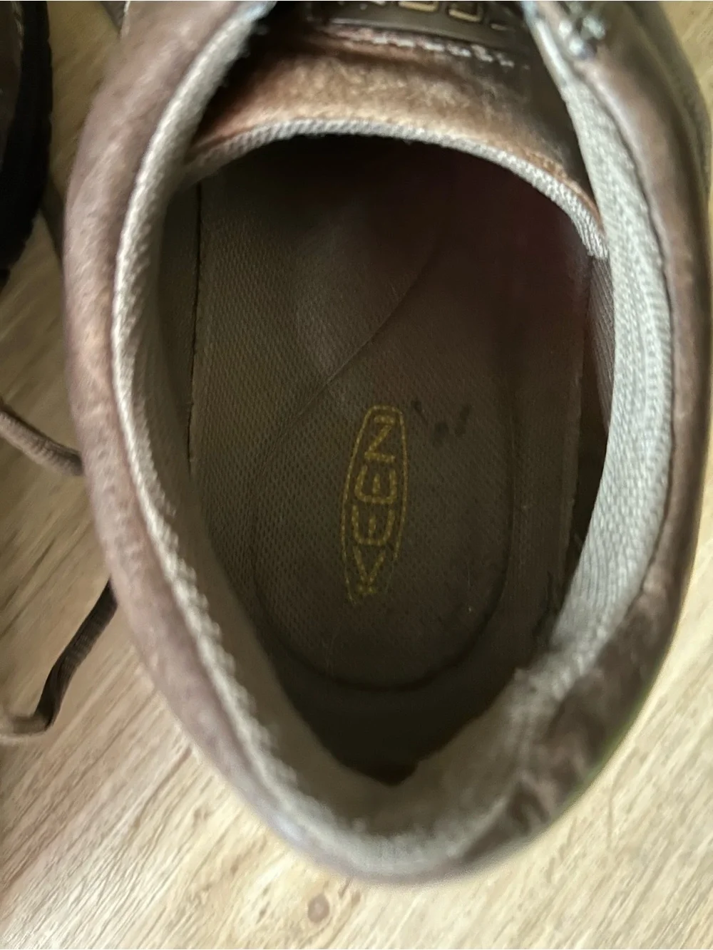 KEEN Brown Leather Lace-Up Men's Slip-On Sneakers